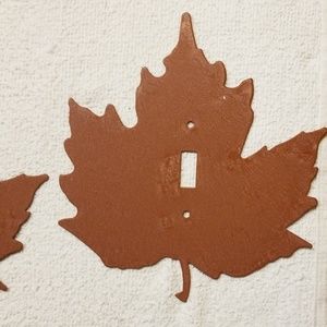 Maple Leaf Light Switch Plates